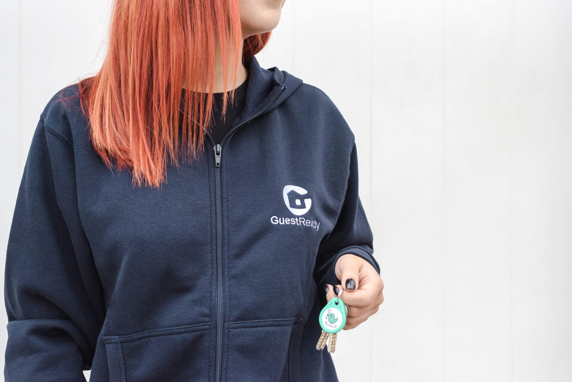 GuestReady's property manager holding a property key