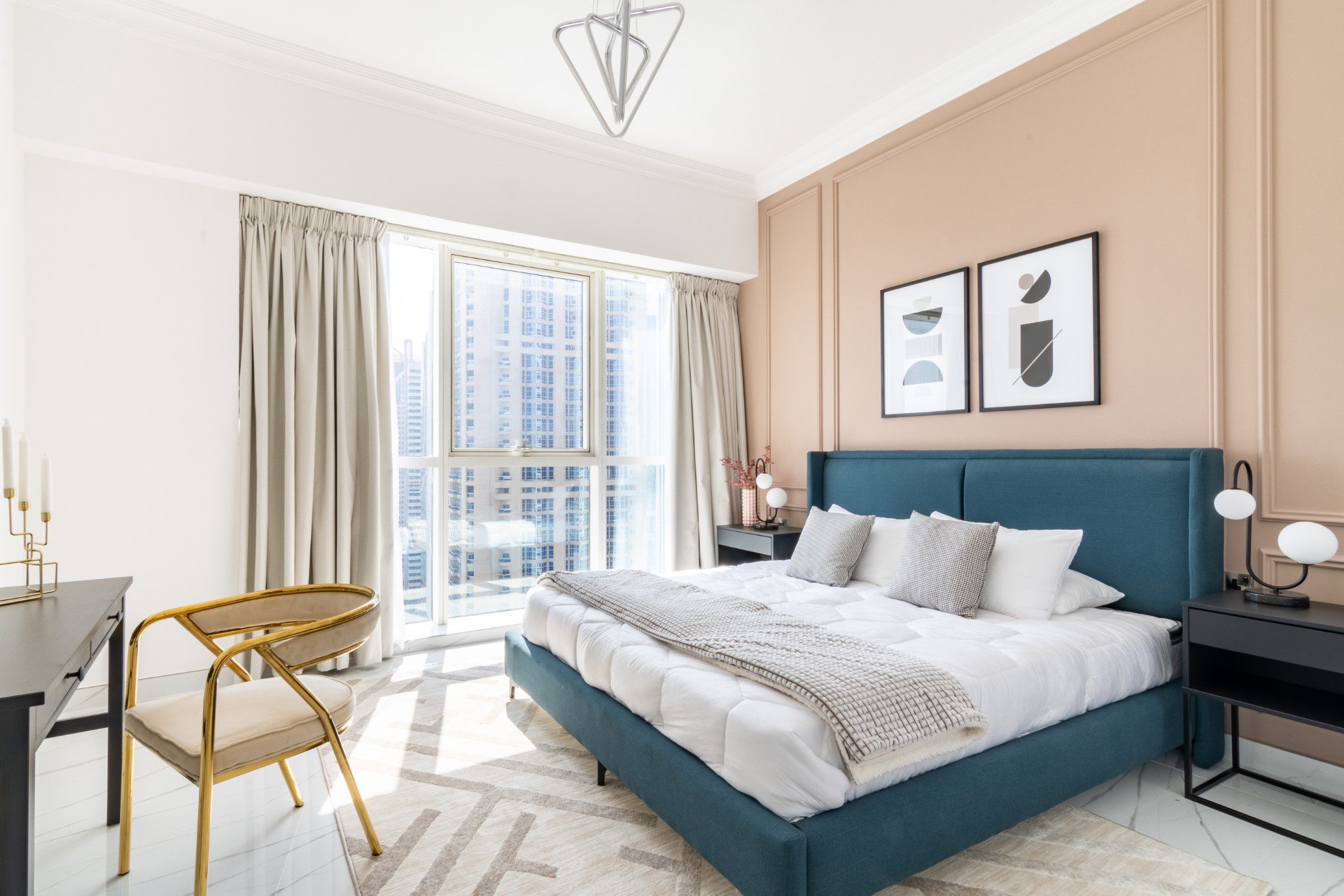 chambre d'appartement luxe à Dubaï