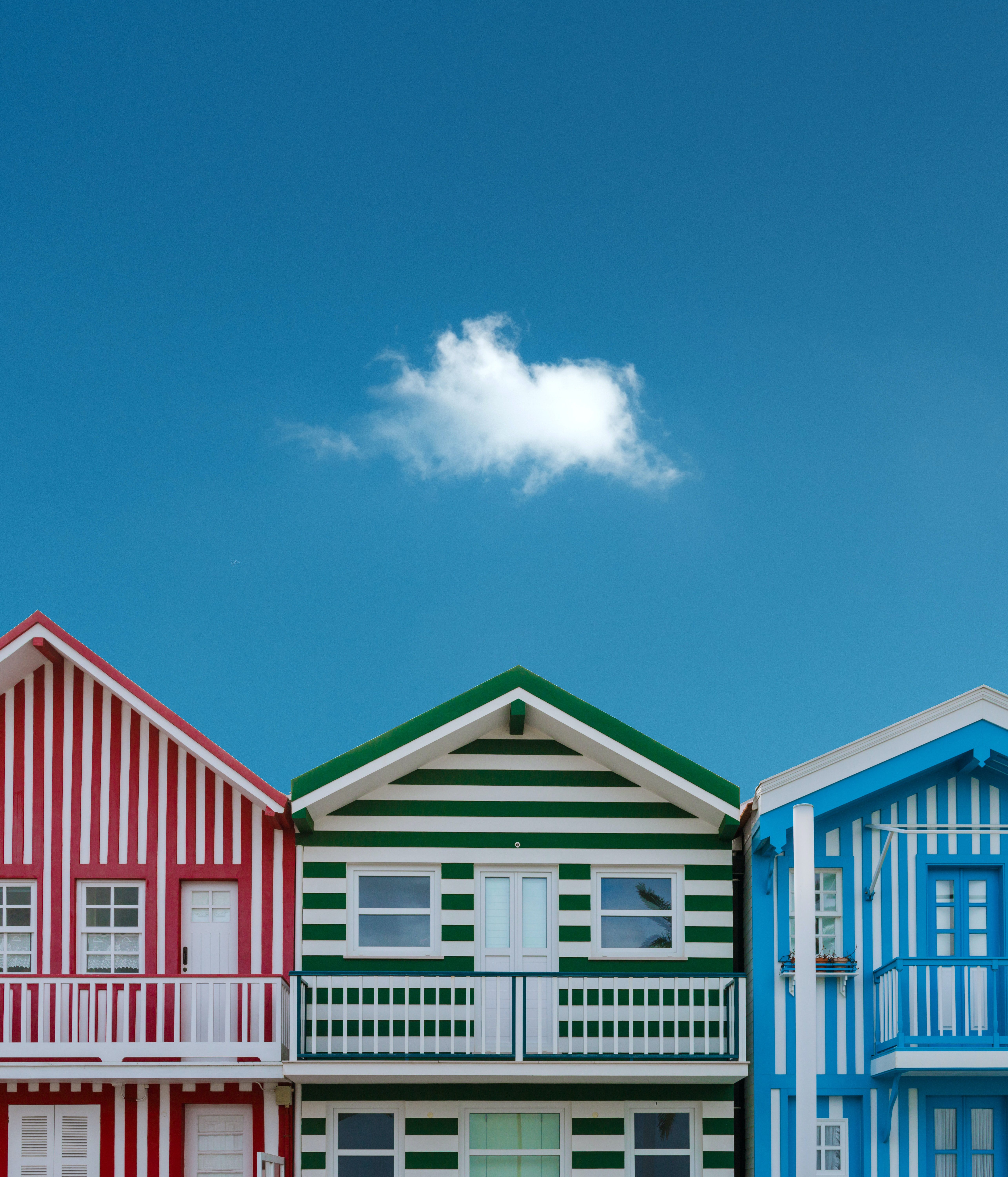Maisons colorées de vacances