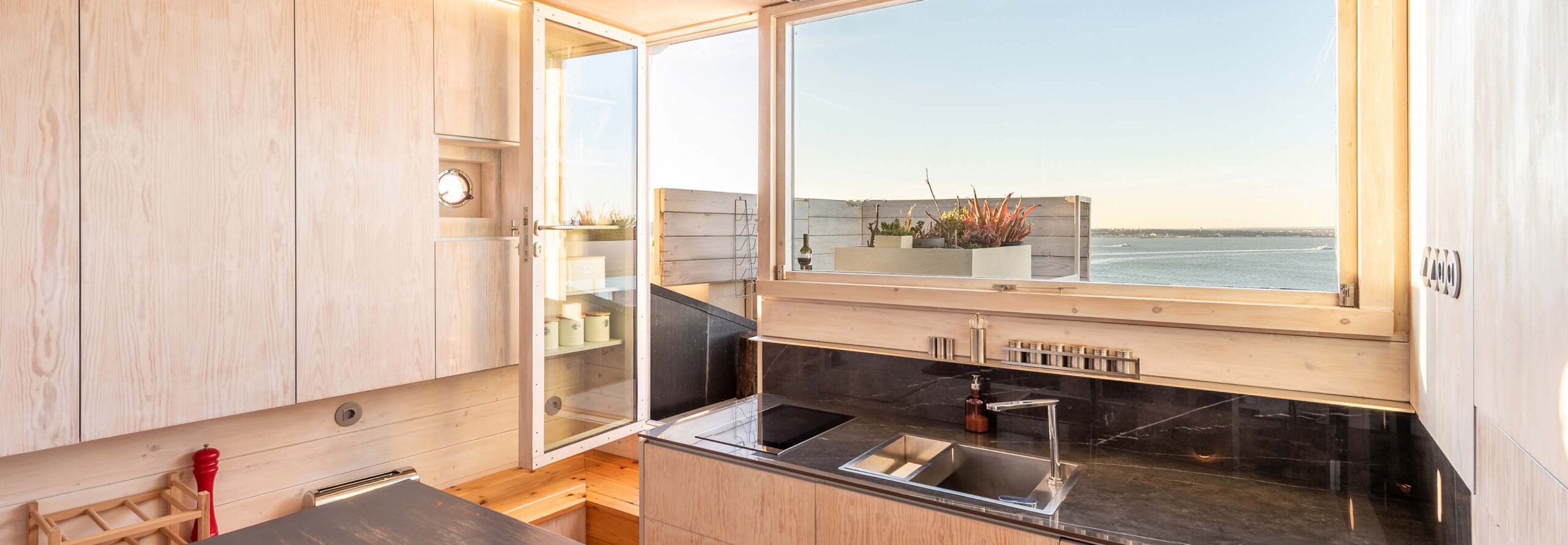 Interior of a rooftop apartment managed by GuestReady