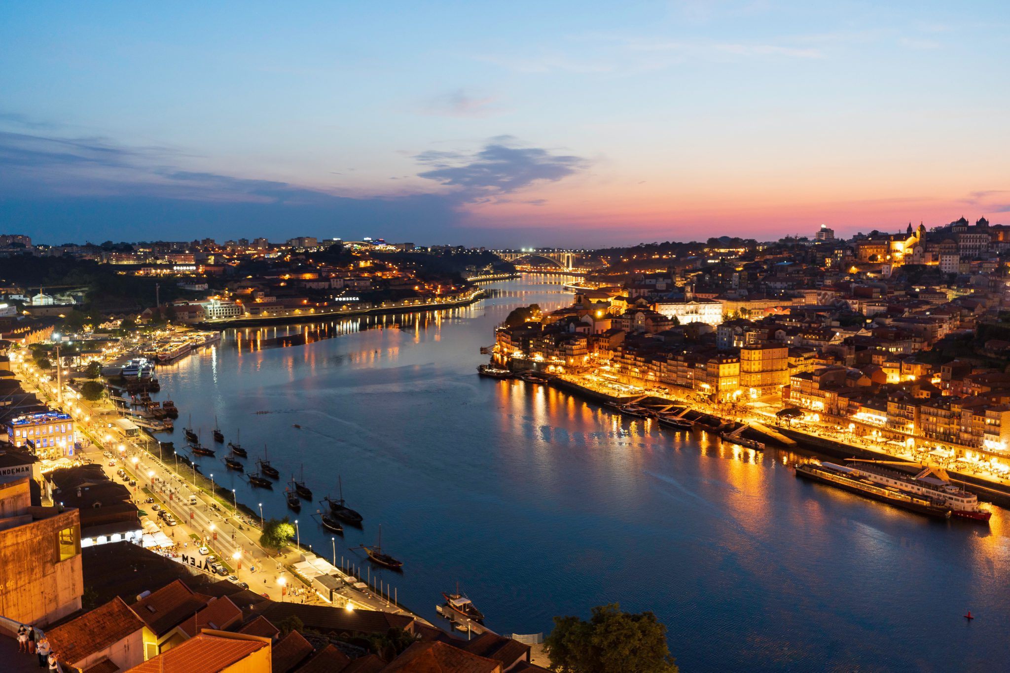 Vista do Rio Douro e Ribeira do Porto
