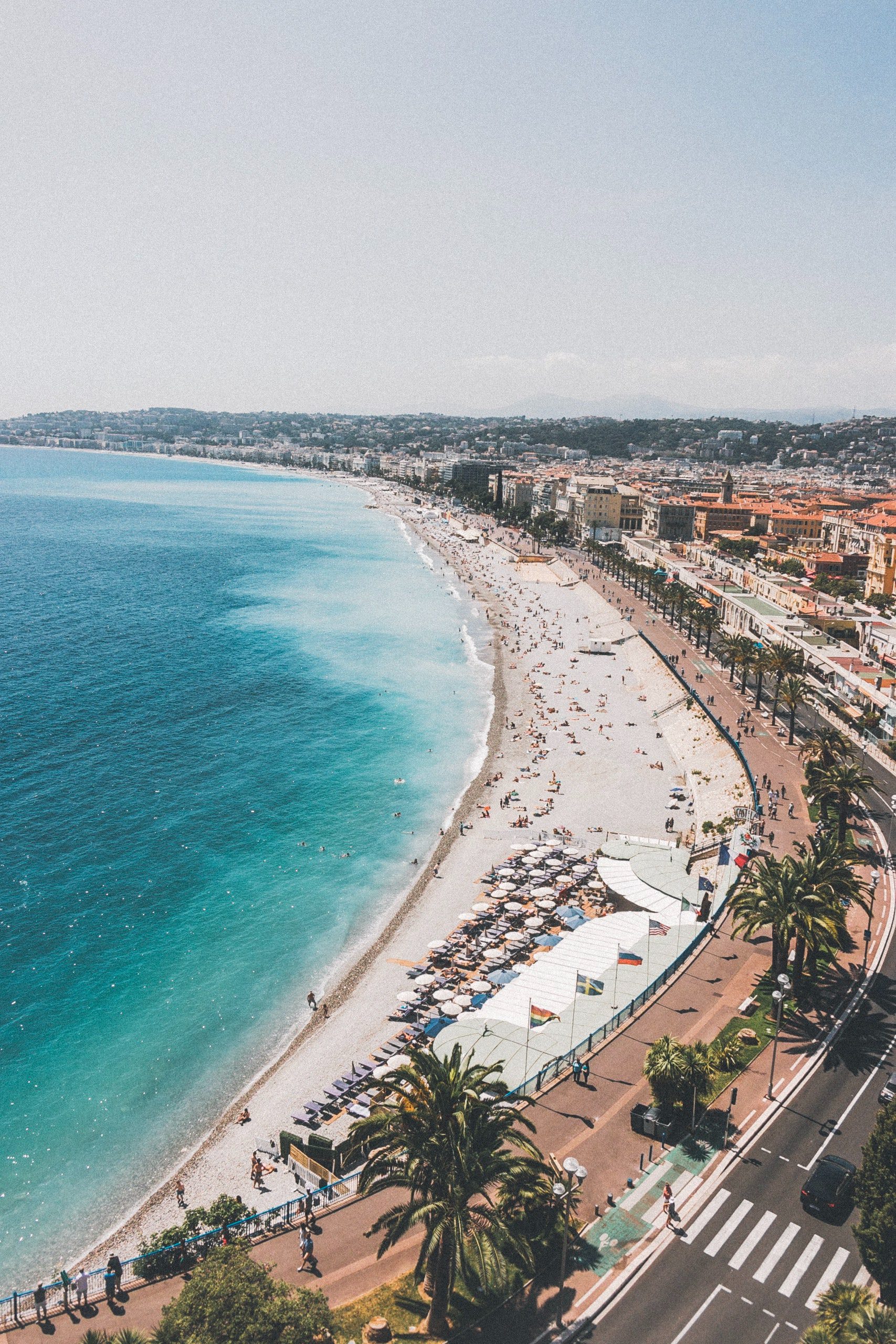 Ville de Nice et la plage