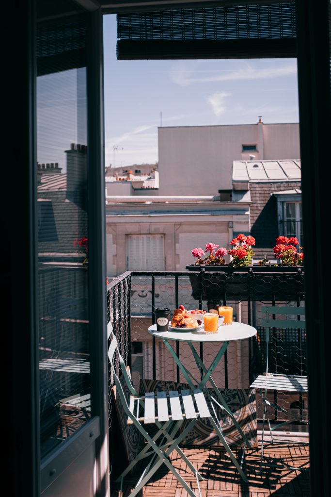 Vue du balcon appartement