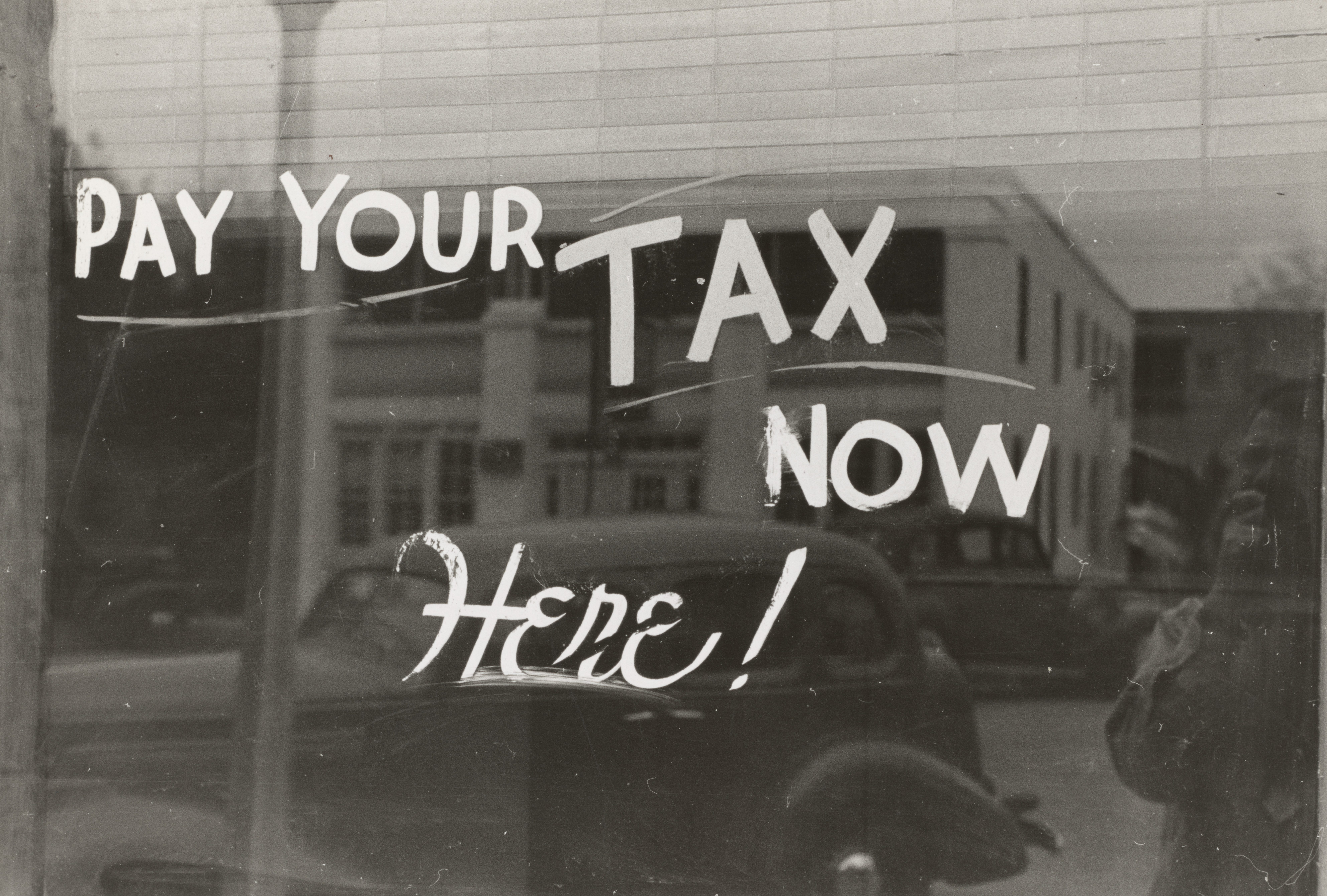Pay your tax now window message