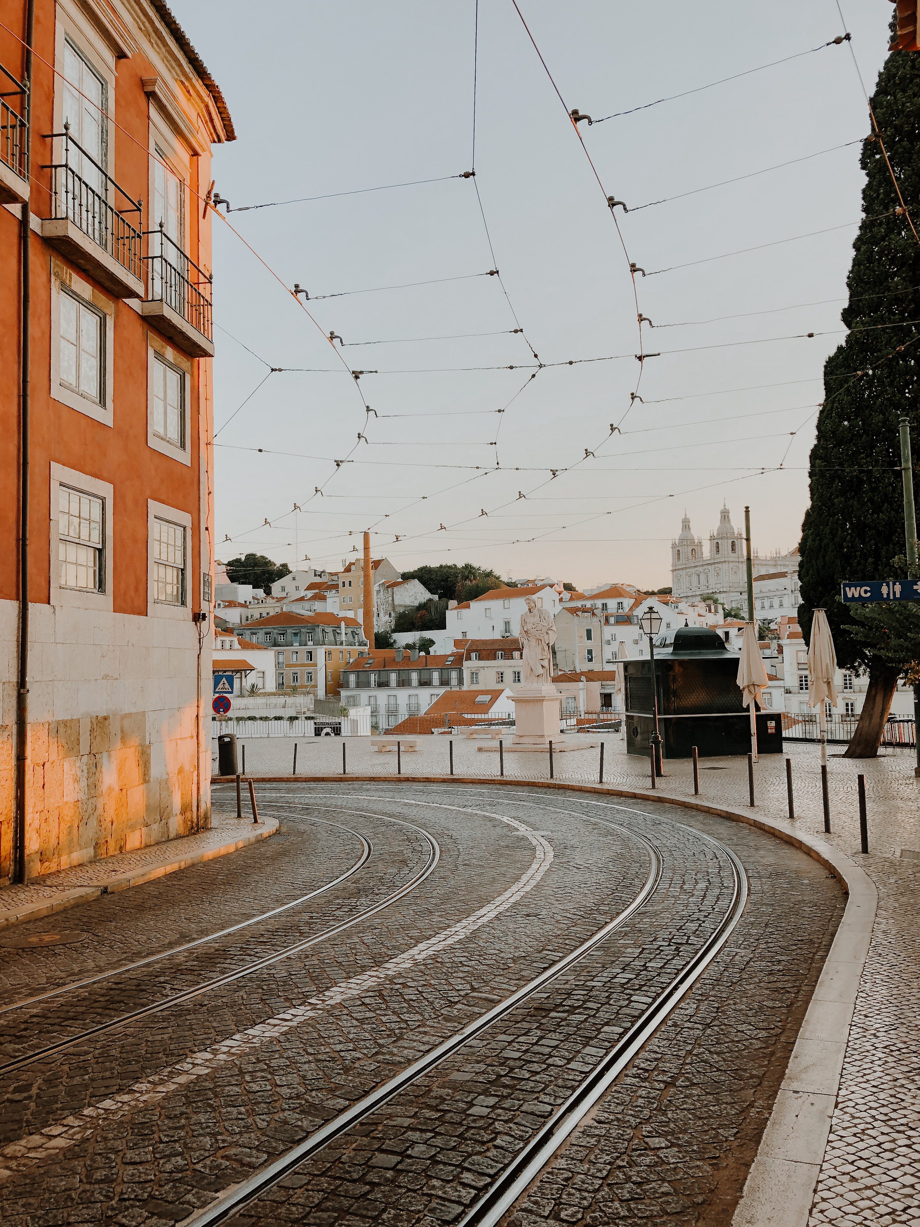 street in Alfama, central Lisbon
